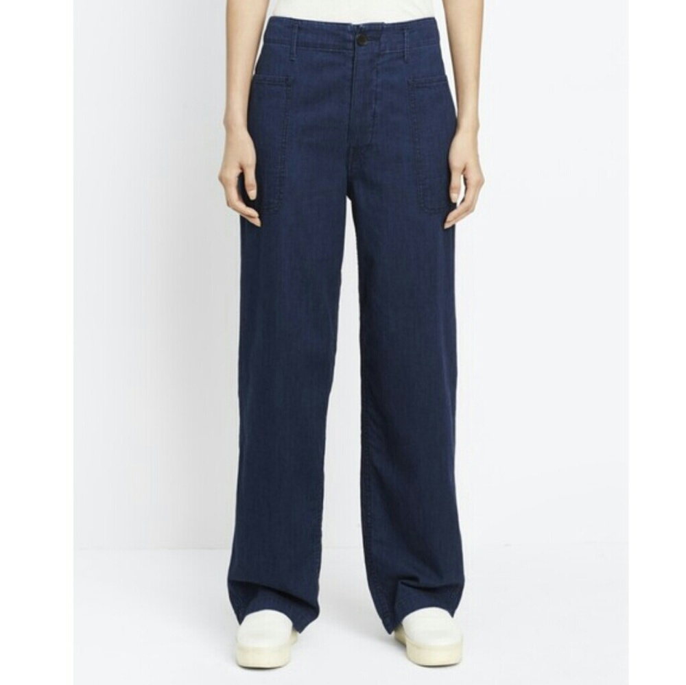 Vince Blue Dark Denim Casual Pants Rinse Wash 27